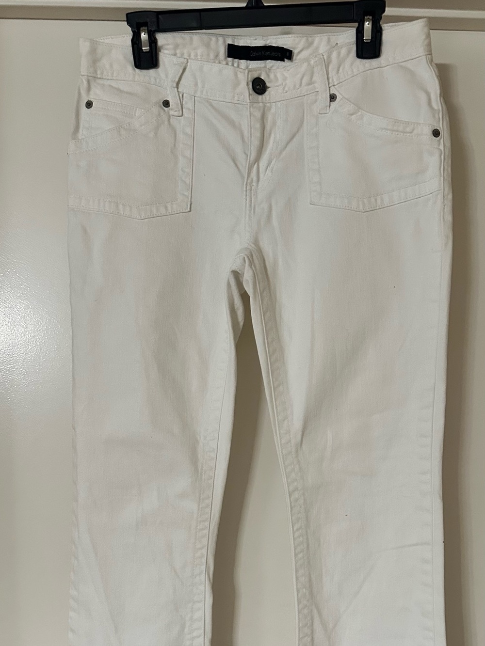 Calvin Klein Jeans Women’s Straight Leg White Jeans